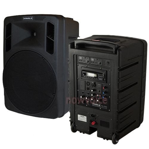 KANALS 카날스 BK-1240 이동형앰프 (충전식, 400와트, CD, USB, 블루투스, 900MHz, 무선마이크2개)