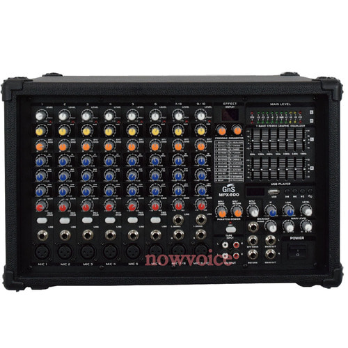 GNS MPX-800 파워드믹서 powered mixer (400w + 400w, USB)