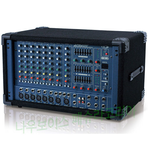 E&amp;W 파워드믹서 EPM-4500 (450W+450W+250W+250W, 10CH) 