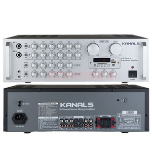 KANALS AT-3500 2채널 스테레오앰프 400W (200W x 2CH) , USB, 이어폰단자, 노래방, 매장, 학원, 카페