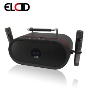 ELCID HS-430 블루투스스피커 가정용 노래방 무선 듀얼마이크 휴대용 차박 충전식 앰프 170W